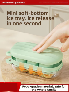 AMERCOOK | DIY Ice Mold Ice Bar Ice Cream Homemade Ice Brick Silicone