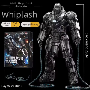 ZHONGDONGWANJU | Mô Hình Hành Động Có Khớp Di Chuyển Phát Sáng Iron Man 10th Anniversary Mark II & Whiplash Villain