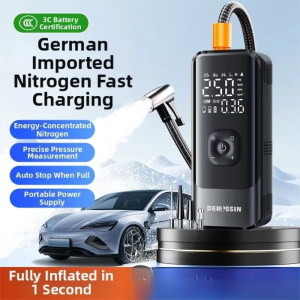 DERLSSIN | Wireless Portable Electric Air Pump for Cars Digital Display
