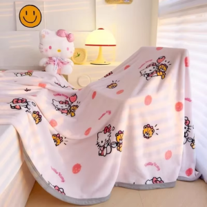 sanrio Hello Kitty my melody cute peripheral milk velvet comfortable blanket quilt home office multi-purpose lunch break blanket