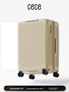 cece | Expandable Large Capacity Durable Luggage 2-Layer Anti-Burst Zippers Spinner Wheels