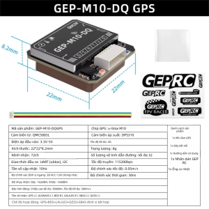 Module định vị GPS GEPRC cho Drrone Gepu u-blux dòng M10 mới