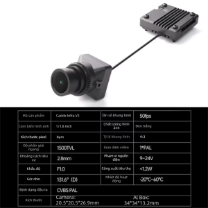 CADDXFPV | Máy Ảnh FPV Nhìn Đêm Qua Hồng Ngoại