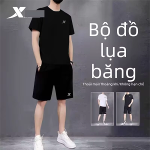 XTEP | Bộ Đồ Thể Thao Nam Thông Hơi Dễ Dàng Quần Short và Áo Thun
