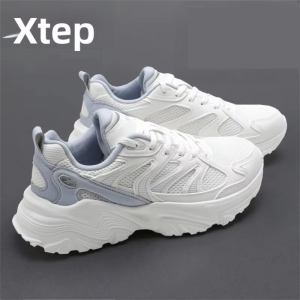 XTEP | Giày Chạy Bộ Đế Mềm Chống Nước Siêu Nhẹ Màu Trắng