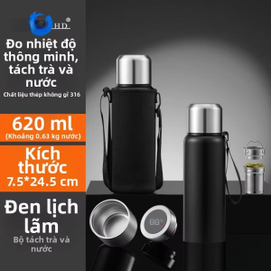 Bình Nước Inox 316 Isolat Thông Minh cho Nam Đi Ngoài Trời và Thể Dục Tách Trà