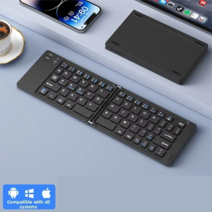 B.O.W | Foldable Wireless Bluetooth Keyboard Compatible with Multiple Devices