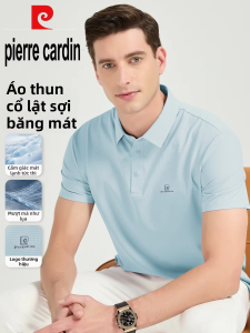 Pierre Cardin | Áo Thun Nam Cổ Tròn Tay Ngắn Chất Liệu Lụa Mát