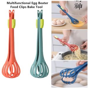 W18 Multifunctional Egg Beater Whisk Milk Pasta Tongs Food Clips Mixer Manual Stirrer Kitchen Cream Bake Tool Kitchen Accessories