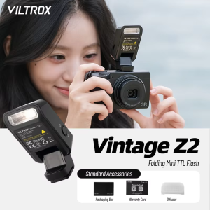 VILTROX | Vintage Z2 TTL Mini Speedlite Flash Beginner-Friendly Foldable Camera Flash