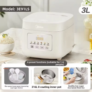 Midea | Low Sugar No Coating Stainless Steel 316L Rice Cooker | Trending Choice Alongside zojirushi rice cooker np gqk05