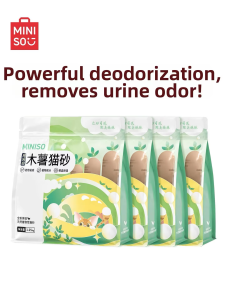 Miniso | Odor Eliminating Wood Tapioca Cat Litter