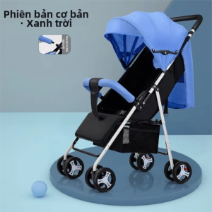 Xe đẩy em bé gấp gọn nhẹ thiết kế đơn giản tiện mang theo