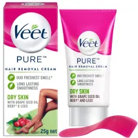 Veet Pure Hair Removal Cream For Dry Skin 25 gm x2