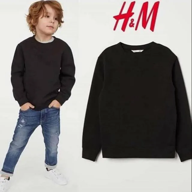 Baju anak hitam h m original branded lengan panjang cowok Lazada Indonesia