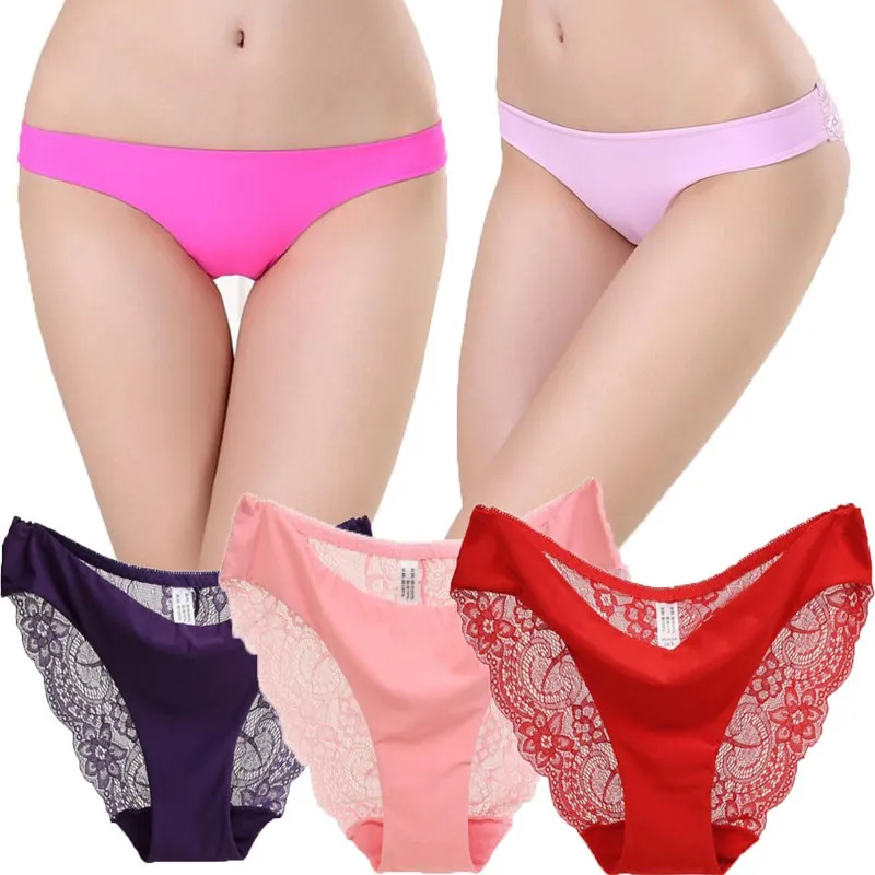 HBESTY Ladies Hollow Brief Women Floral Lace Panties Underwear