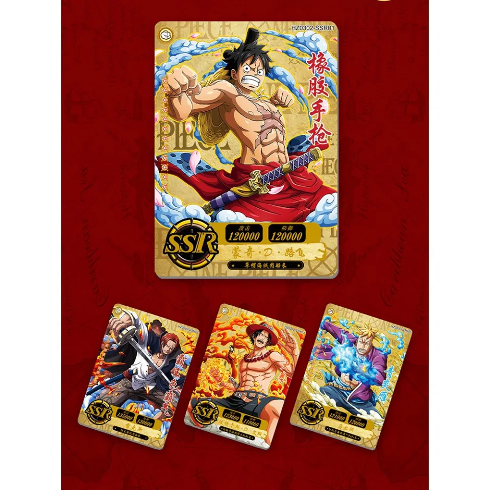 ULEEK 90 One Piece Thick Card Luffy Sanji Boa SSP/CP/UR Anime