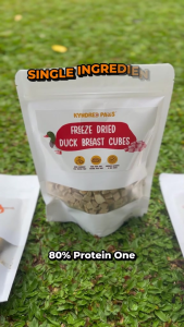 Kyndred Paws Freeze-Dried Duck Breast Cubes for Cats & Dogs | Single-Ingredient