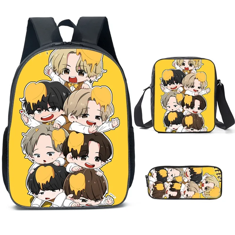 KPOP BTS Backpack Laptop Bag Student Bag Schoolbag Trend Computer Large Capacity 3IN1 Pencil case Shoulder Bags Lazada PH