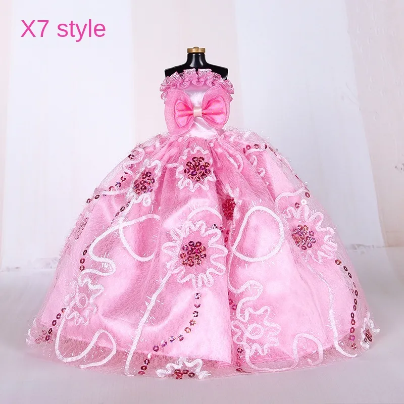 HBESTY [DIY] 30cm Barbie Princess Doll Dress Up Princess dress accessories  large skirt