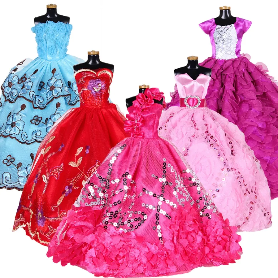 HBESTY [DIY] 30cm Barbie Princess Doll Dress Up Princess dress