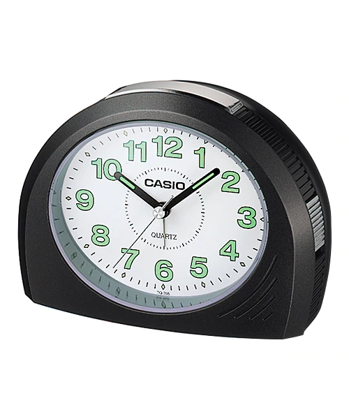Casio TQ-218 - Sveglia Analogica Compatta Con Quadrante Semplice E Lancette Luminescenti