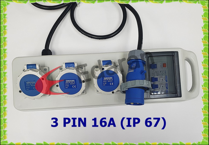 Ip67 Rcbo PORTABLE DISTRIBUTION BOX C/W 2P 40A 30MA RCBO , 3 NOS 1P 16A 6KA MCB ...