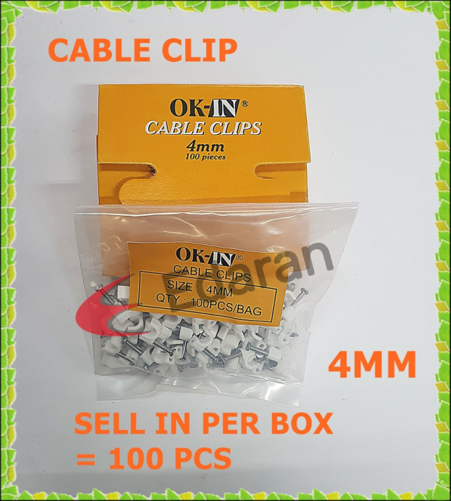 OK-IN / TOYO CABLE CLIP - 4MM , 5MM , 6MM (100PCS PER/BOX) AND 10MM ...