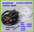 WIREMAN SPIRAL BAND 24MM BLACK AND WHITE - WRAPPING RANGE (30-130MM) - PER PACK - 10 METER. 