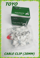 OK-IN / TOYO CABLE CLIP - 20MM (40PCS PER/BOX) AND 25MM (30PCS PER/BOX). 