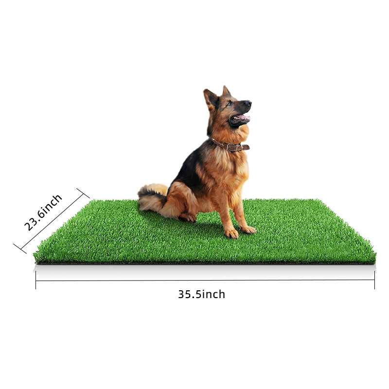 Césped artificial para baño de mascotas - Alfombra orinal con superficie de césped sintético - 1