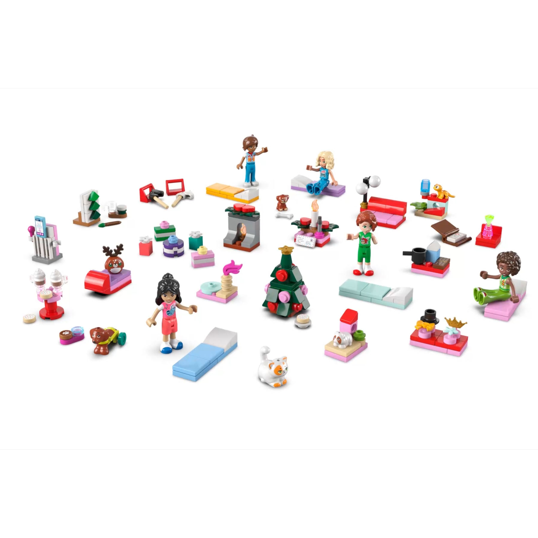 LEGO Friends Calendario de Adviento 2025 para Niñas de 6+ Años - Juguete para la Cuenta Atrás de Navidad con 24 Sorpresas inc. 5 Mini Muñecas, 5 Figuras de Animales y Accesorios Adorables 42668 - 1
