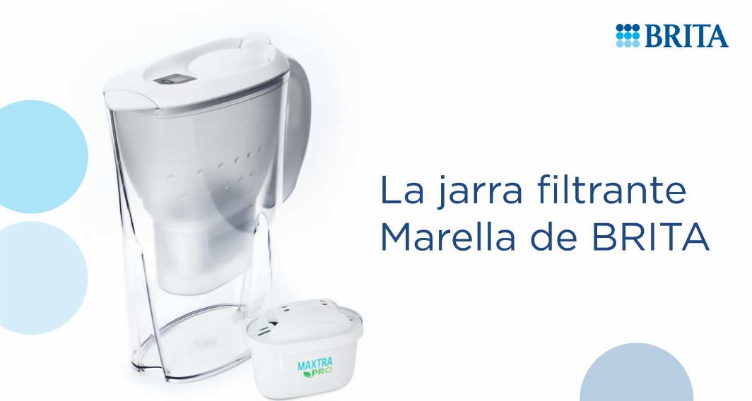 BRITA Jarra Filtrante, Modelo Marella XL Blanca, 3,5L con Filtro MAXTRA PRO | 150L agua filtrada | Sin BPA | Apta lavavajillas | Indicador Memo | Reduce cal, cloro y metales | Diseño sostenible - 1