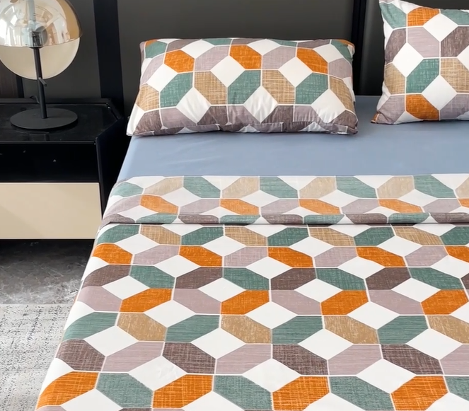 Juego de sábanas 4 piezas cama 135cm/150cm/180cm  Color primavera - verano - 1