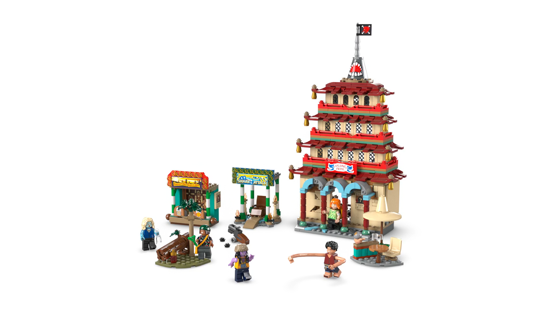 LEGO® ONE PIECE Batalla en Arlong Park Set de Construcción de Juguetes Interactivos de Piratas, Regalo Coleccionable Inspirado en el Anime, Acción Imaginativa con Minifiguras 75638 - 1