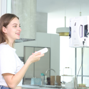 Robot Limpiacristales HOBOT 2S – Limpieza Inteligente con Doble Spray Automático, Control desde el Móvil, Sistema de Seguridad Avanzado, Incluye Líquido de limpieza Especial - 1