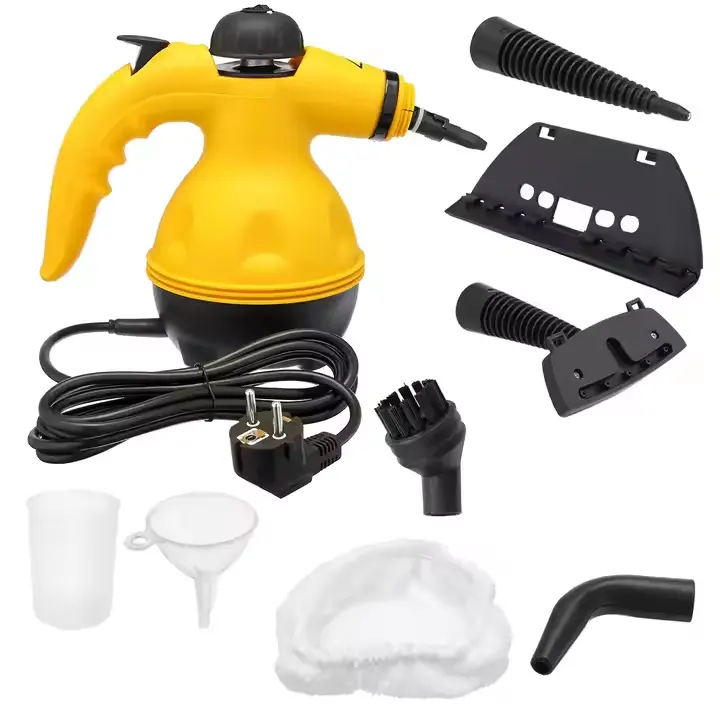 Limpiador a Vapor Portátil - Amplia Gama de Accesorios - Potente Limpiador a Vapor - Limpia todo type de superficies con vapor-Perfecto para el hogar, El Automóvil y más. Enchufe estándar europeo - 1