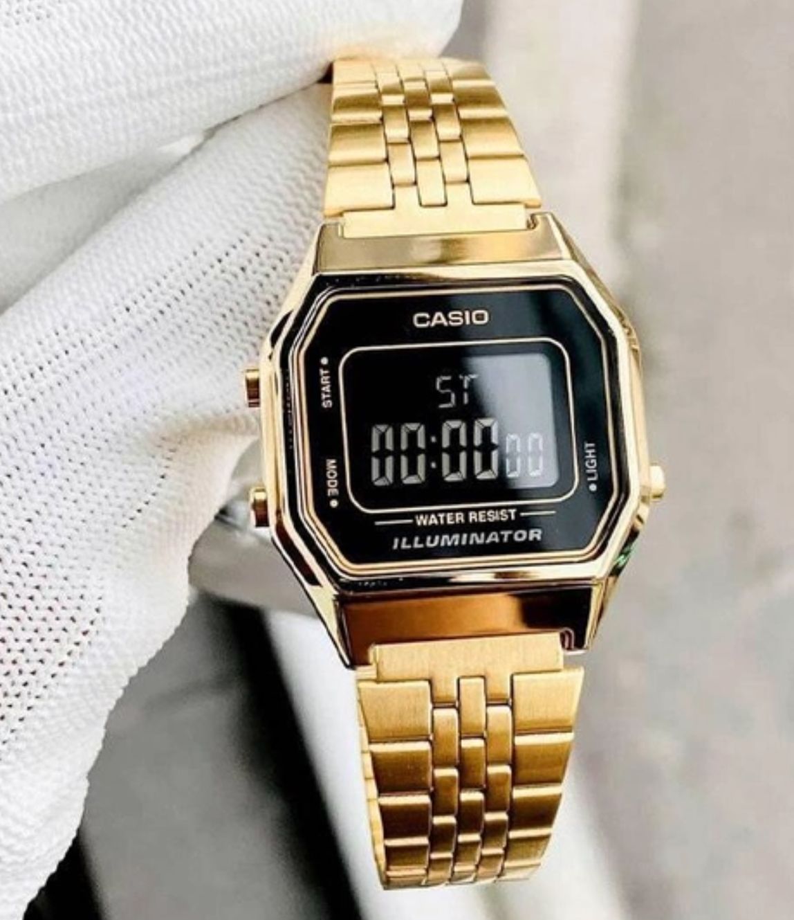 Reloj Casio Digital Mujer LA680WGA-1B water resist - luz led - 1