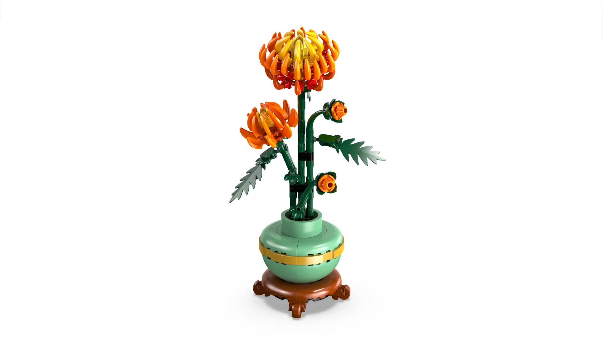 LEGO 10368 Icons Crisantemo Set de construcción de adorno floral, planta artificial para adultos - 1