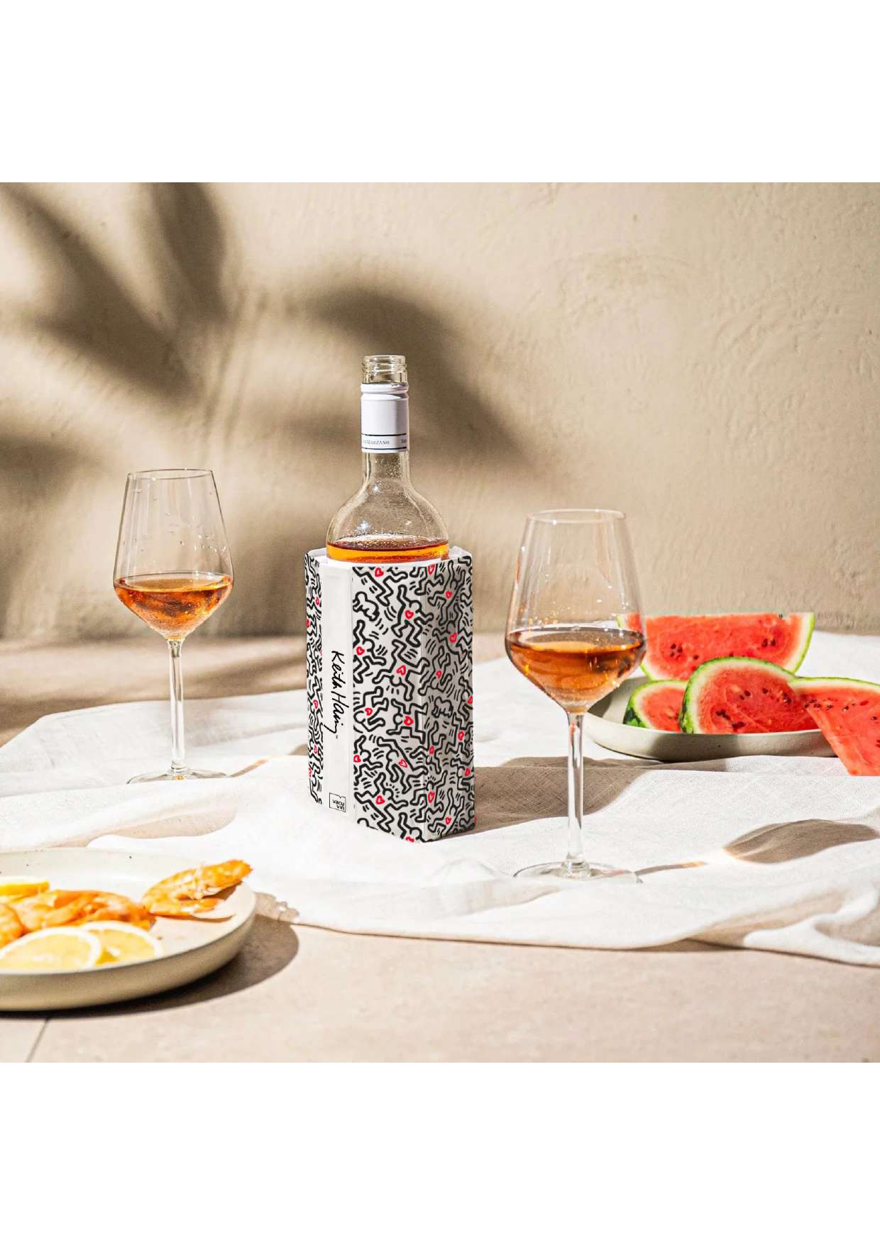 Vacu Vin Enfriador Activo para botellas de vino Keith Haring - 1