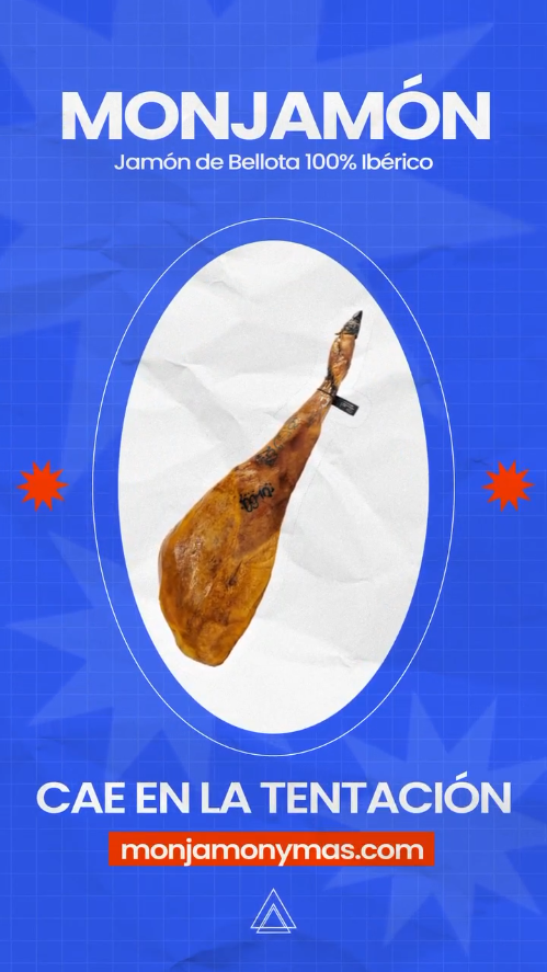 JAMÓN DE BELLOTA 100% IBÉRICO +42 MESES - Pata Negra - Loncheado | 5 Sobres 80 gramos | Monjamón [Elegido Producto del Año 2025]  Artesanal , Tradicional y de Calidad Gourmet - 1
