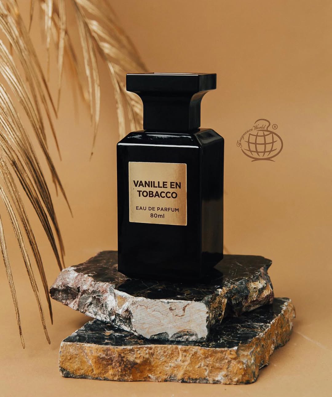 Perfume arabe unisex Vanille En Tobacco Fragance World 80ml, Fragancia para hombre y mujer amaderada, duradera - 1