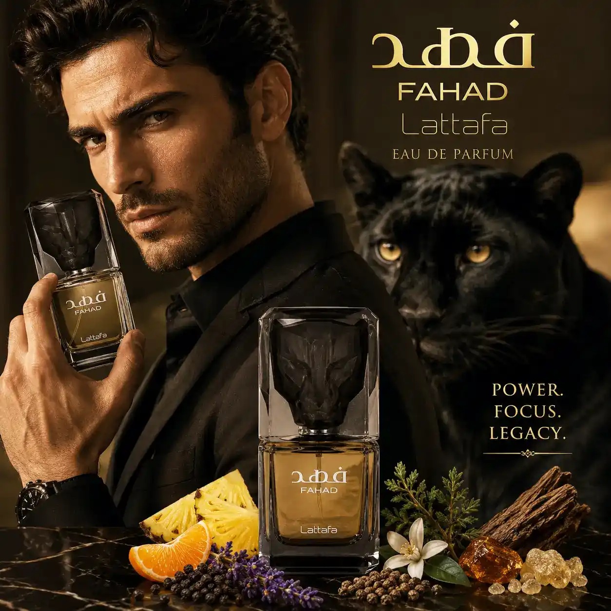 Lattafa Fahad EDP 80 ml Hombre | Perfume Árabe Oriental Fougère de Larga Duración con Mandarina, Piña, Lavanda e… — oferta en Miravia