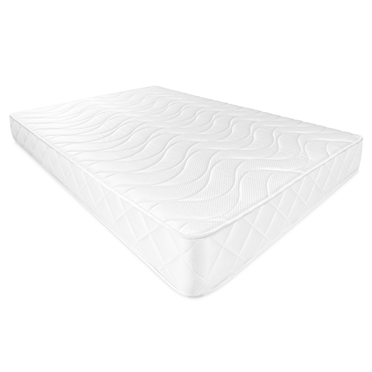 Colchón Viscoelástico Jade - Calidad Alta - Firmeza media alta - Altura 20cm (+-2cm) - Reversible Invierno/Verano - Color Blanco - Fabricado en España - Somnia Descanso - 1