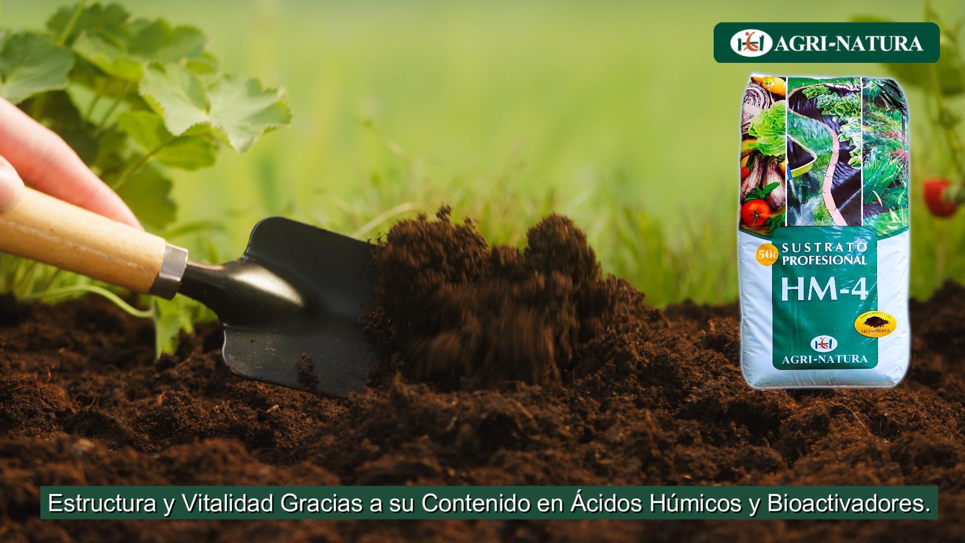 ✅Sustrato Profesional HUERTO 50L PREMIUM de AGRINATURA HM4 Un sustrato para todo tipo de plantas de interior y exterior, zonas ajardinadas y todo tipo de huerto. Envase de 50 litros. Descubre su naturaleza y su calidad TOP. - 1