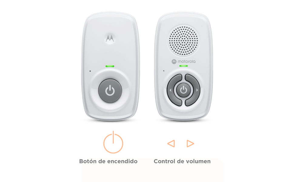 Motorola Nursery AM21 - Vigilabebés Audio Digital DECT, Alcance 300 Metros - 1