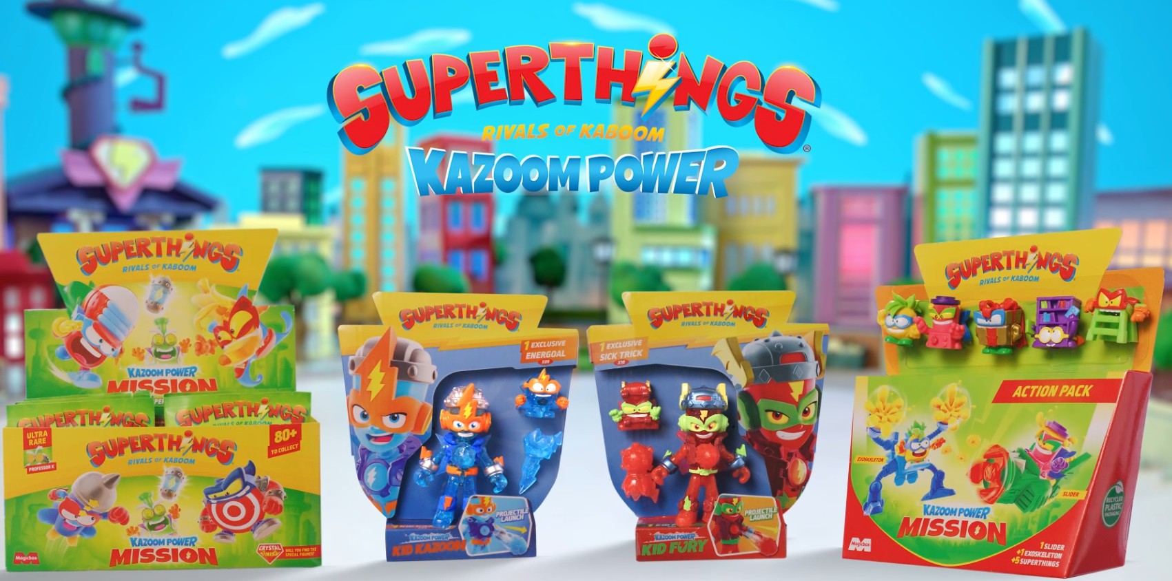 SUPERTHINGS KAZOOM POWER MISSION – One Pack. Caja con 25 sobres con figuras coleccionables. Cada sobre contiene 1 SuperThings misterioso y 1 checklist - 1