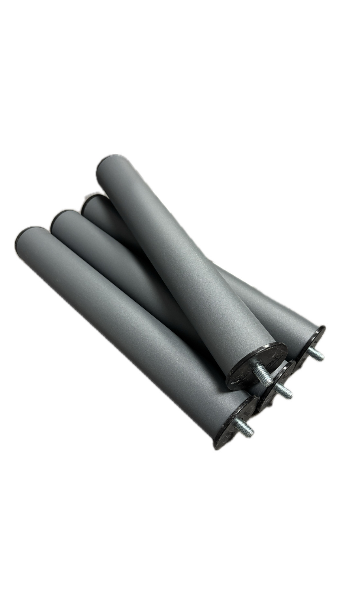 Pack 4 patas metálicas 35 cm de altura para bases tapizadas y somieres - 1