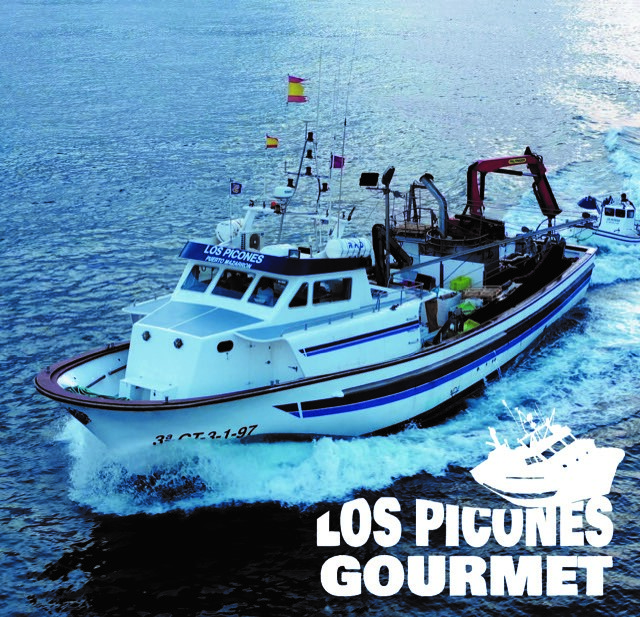 Los Picones Gourmet I Anchoas del Cantábrico Premium en Mantequilla Ecológica (115 gramos neto) (345 gramos Total) I 3 unidades. - 1
