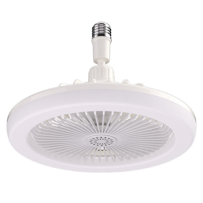 Ventilador de techo inteligente pequeño de 10 pulgadas con Luz y control remoto, 25 W, 3 velocidades, 3 Colores, 3000 K-6500 K, Bombilla LED ajustable, para dormitorio y Cocina, con Luz blanca y base E27. - 1